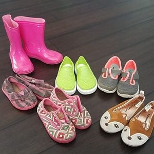Toddler Girl Shoes - Six Pairs